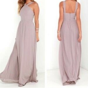 *SOLD* Lulus Maxi Dress in Taupe